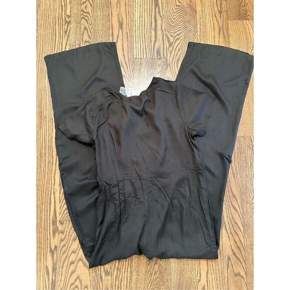 Earthbound Dark Green Short Sleeve Pant Jumpsuit With Button Front Size Small Ne - Picture 3 of 3